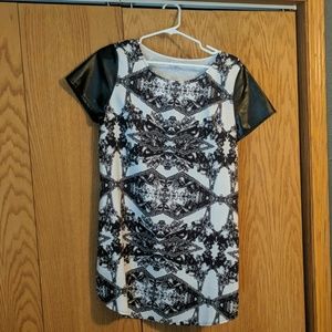 Black and White Patterned Dress